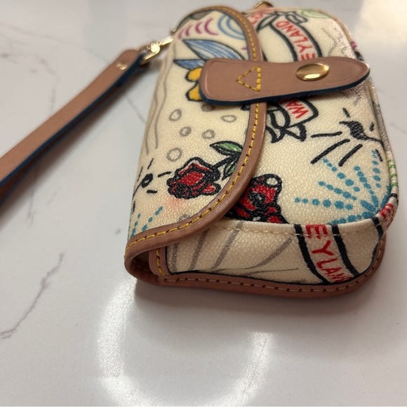 Dooney & Bourke Vintage Disney Flap Wristlet, Collectors Item, RARE, Like New!
